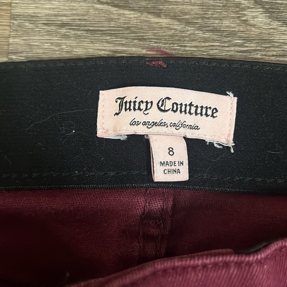 Juicy Couture maroon pants/ 8 / Stretchy - Picture 3 of 8